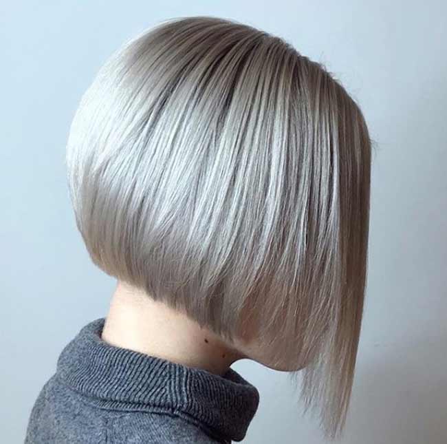 Shine and smoothness of a bob haircut