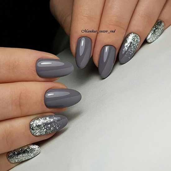 Gray manicure new ideas