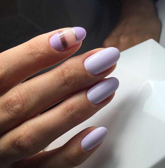 Lavender shade and negative space