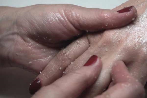 Peeling pour les mains