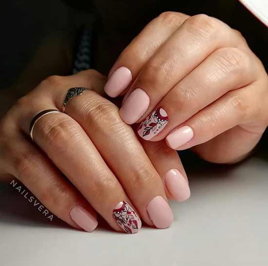 Patterned geometry - manicure idea