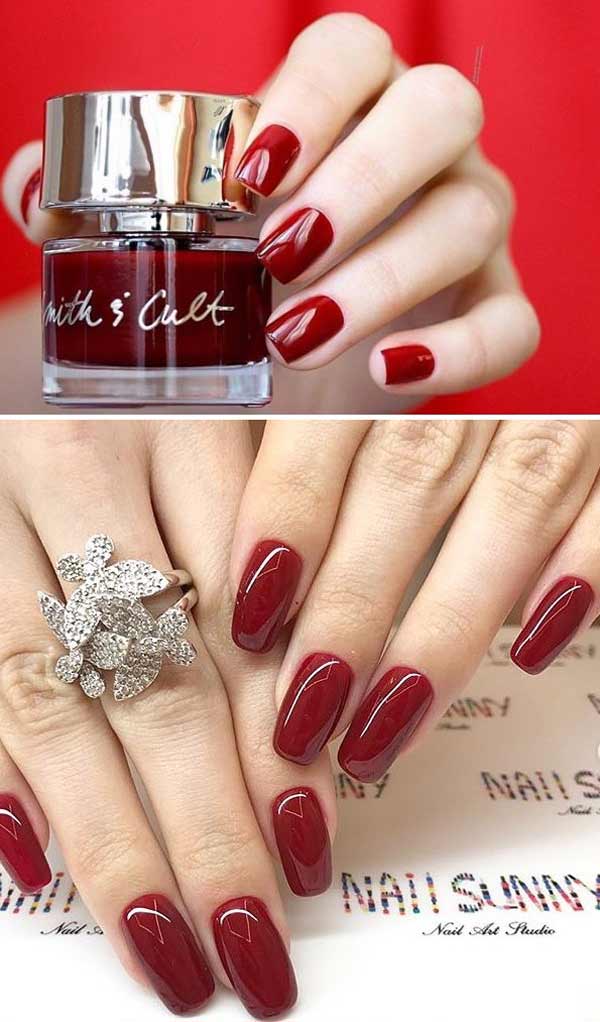 5 couleurs de vernis à ongles pour manucure d'automne