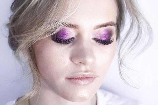 Purple makeup