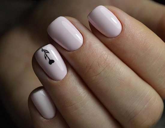 In the style of minimalism - manicure for autumn