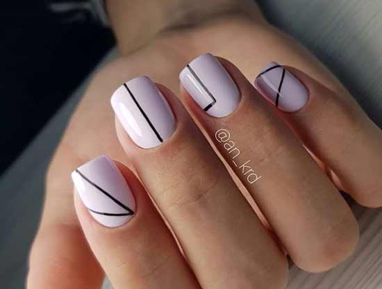 Manicure design at home