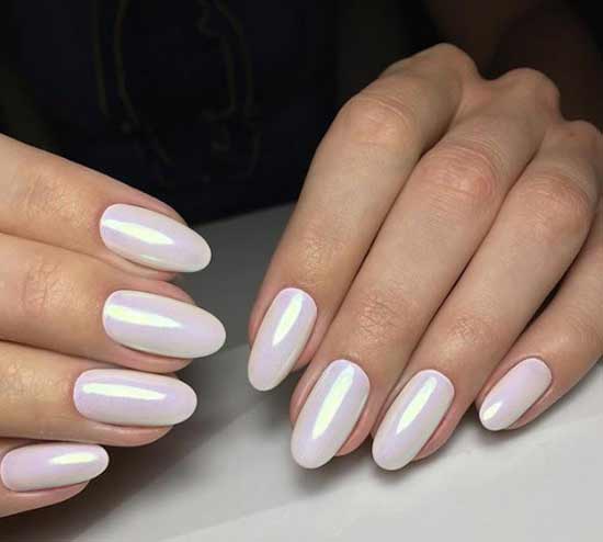 Glossy manicure