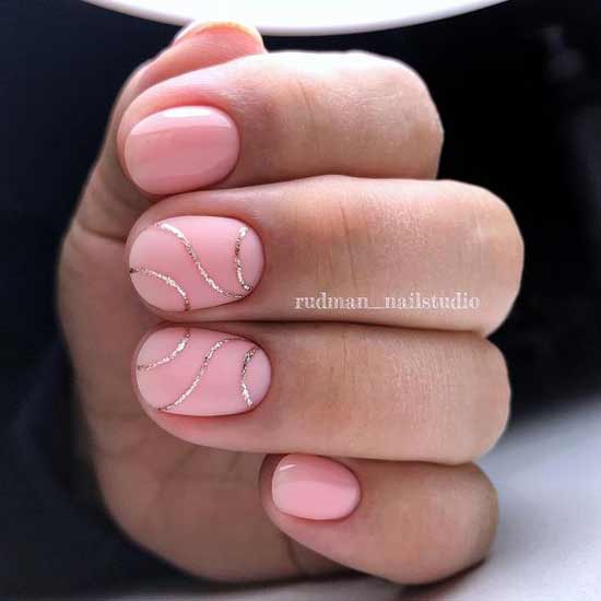 Matte pink manicure - looks expensive