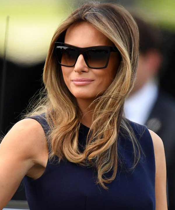 La coiffure de Melania Trump