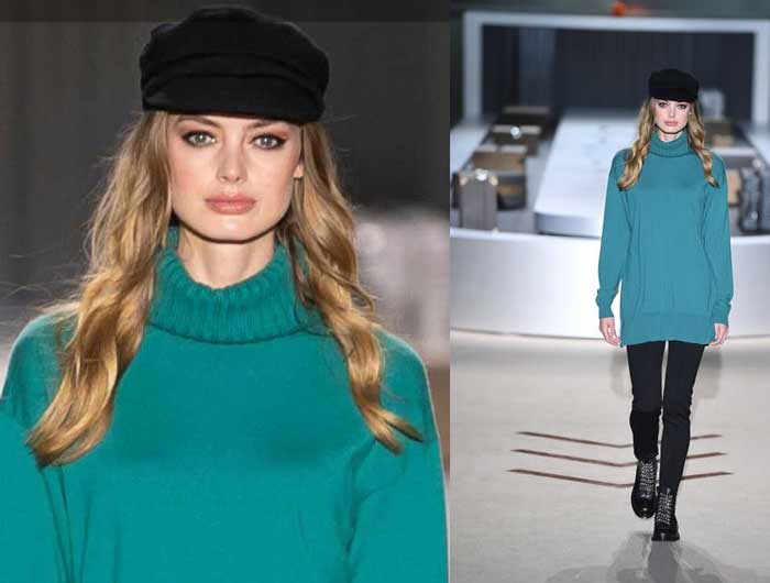 Pull à la mode pour l'automne 2018-2019 : sur l'exemple de la collection Falconeri - un pull couleur émeraude