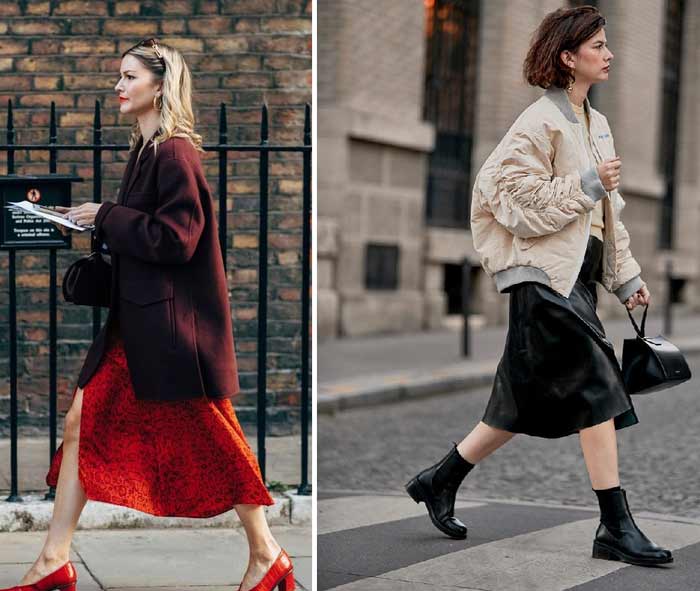 Trendy fall skirts from fashion weeks