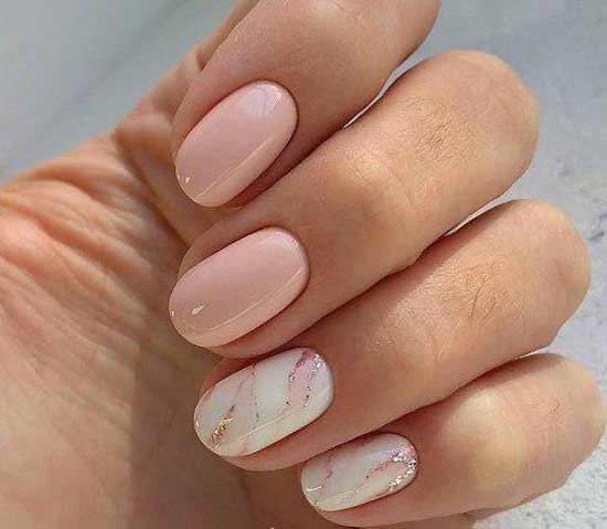 Short length nails for anti aging manicure