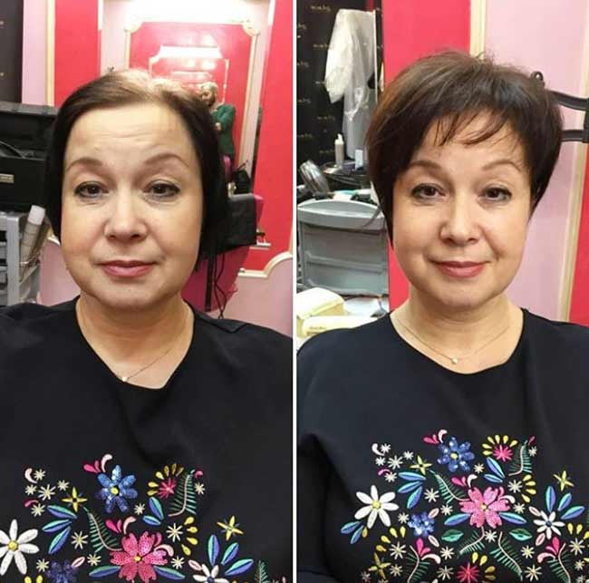 Transformation du visage du client