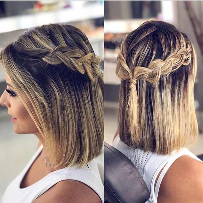 Coiffure pour cheveux courts