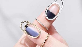 Nail decoration - cuff ring