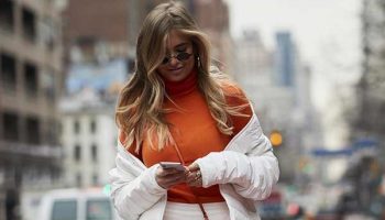 Orange color - how to wear in the fall