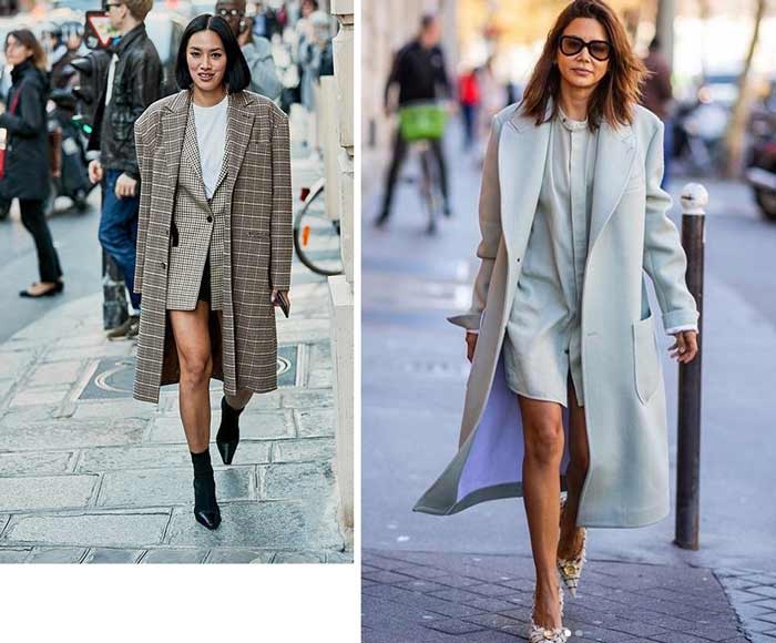 Manteau oversize à la mode d'automne