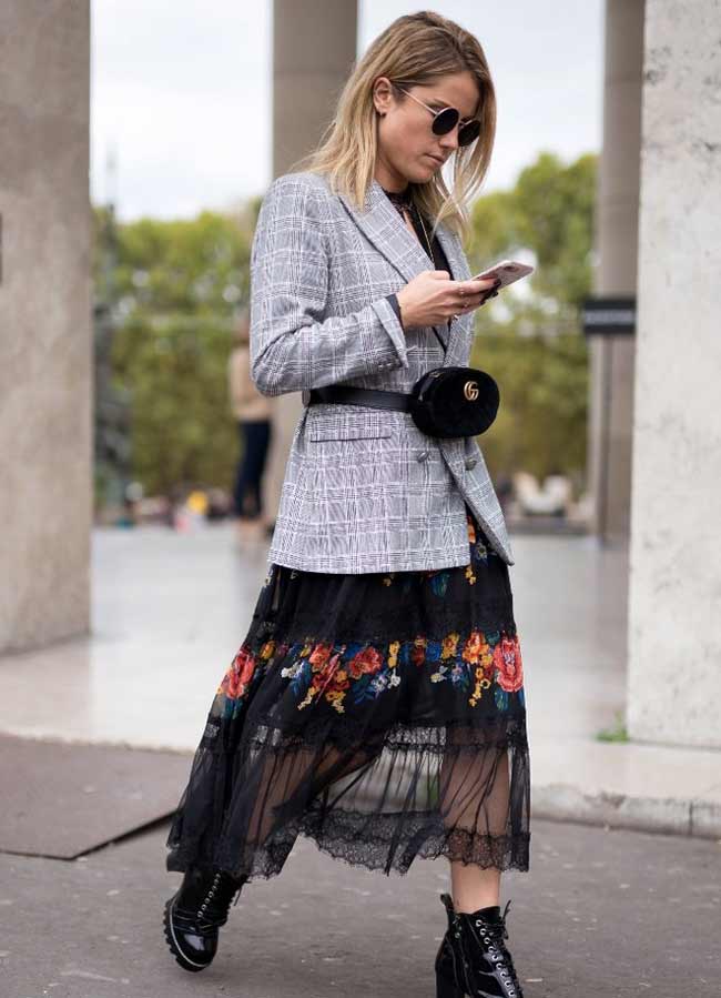 Gray Blazer and Light Dress looks