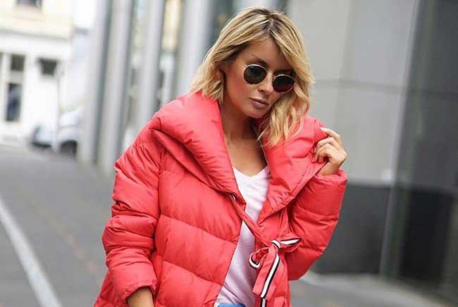 Bright down jacket