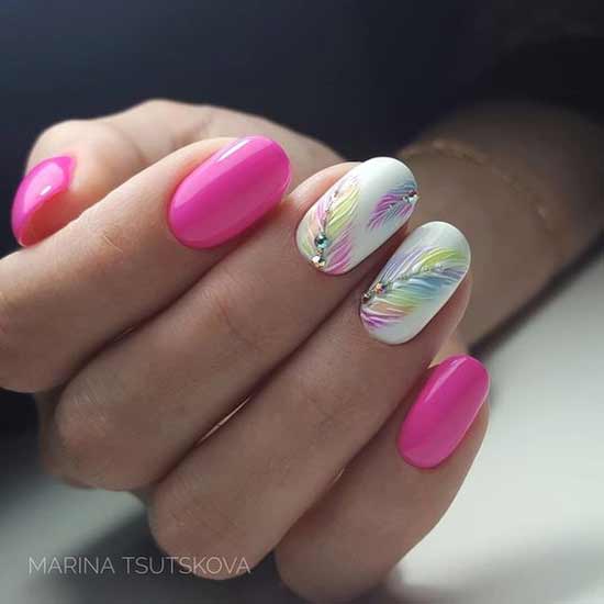 Fuchsia - beautiful manicure