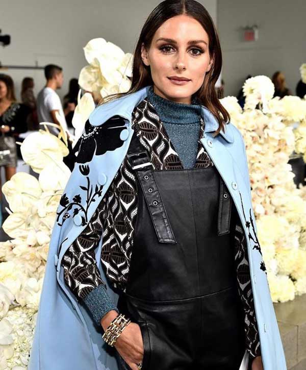 Olivia Palermo pairing with a turtleneck