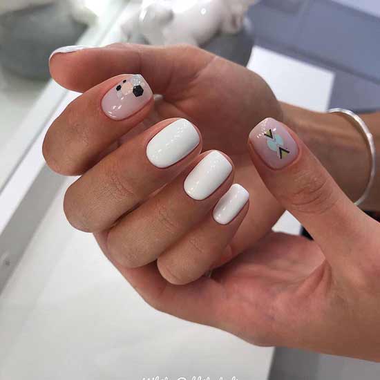 White winter manicure