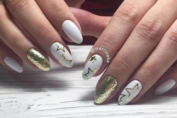 New Year's manicure design