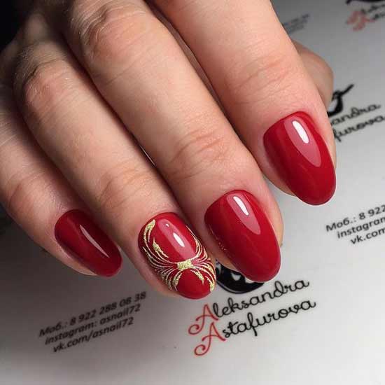 Red Gel Polish Manicure Ideas