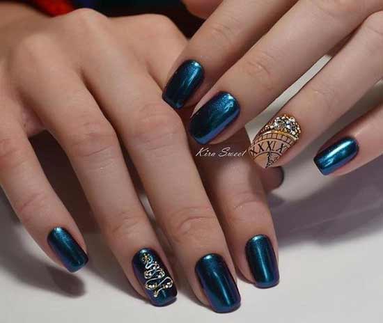 New Year nail design