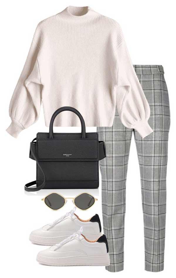 Stylish set with a sweater