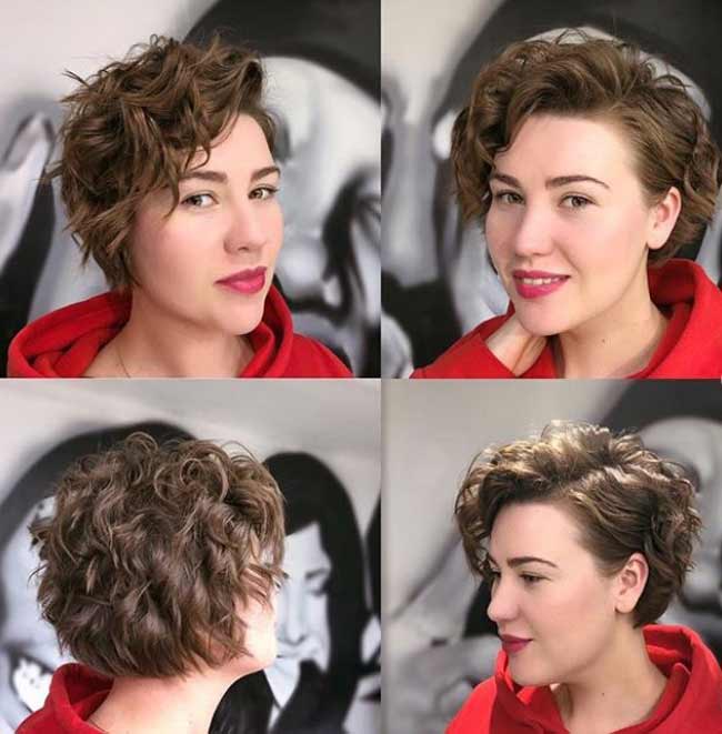 Coupe de cheveux pour cheveux bouclés