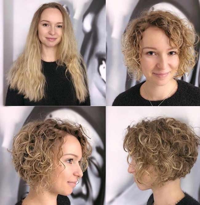 Cheveux bouclés