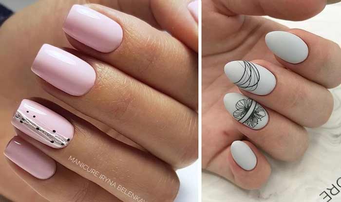 Design Spider web on nails photo