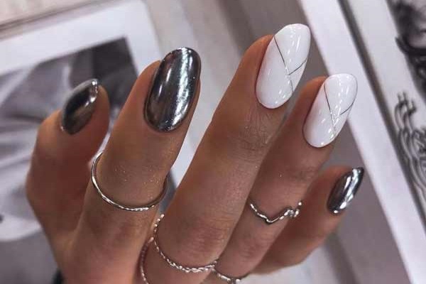 Rubbing nail design