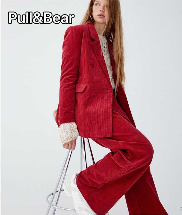 Corduroy trouser suit