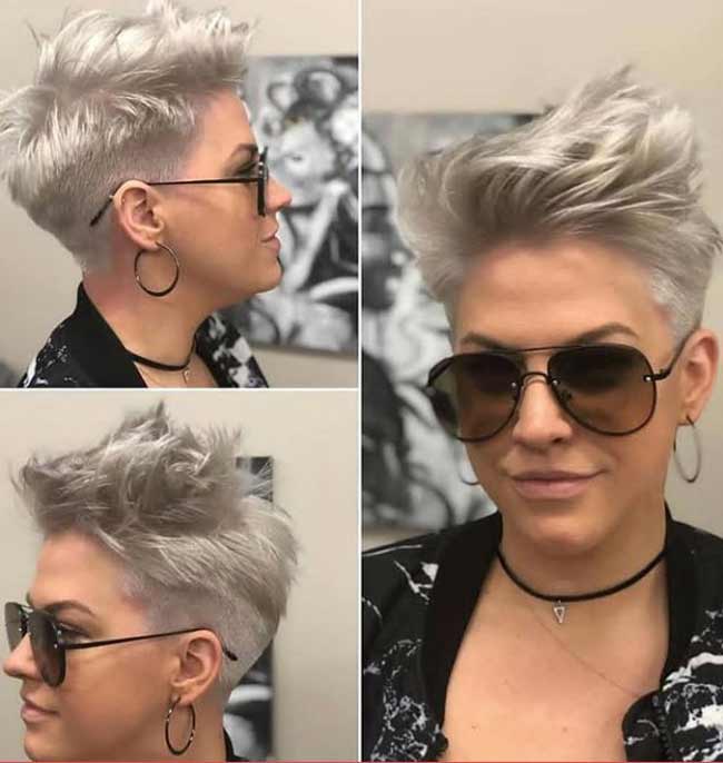 Fashionable pixie haircut