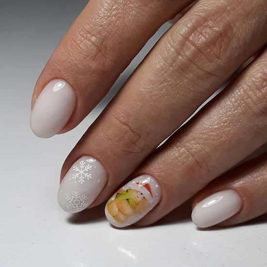 Milk manicure ideas photo