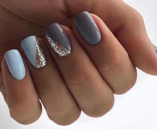 Gentle winter manicure: fashionable ideas of stylish nail art photo nails with an accent