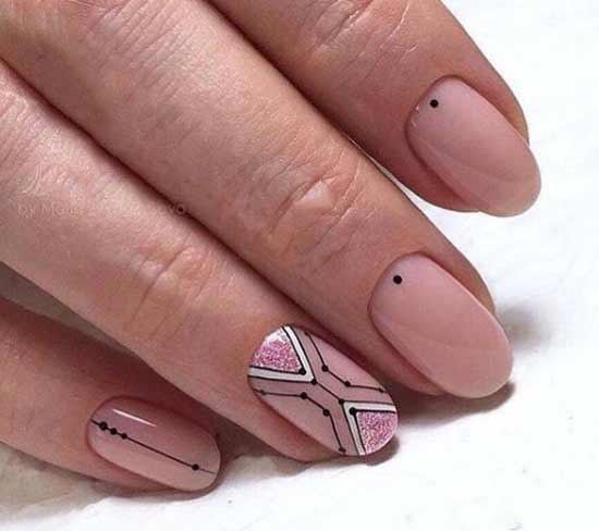 Gentle winter manicure: fashionable ideas of stylish nail art minimalism