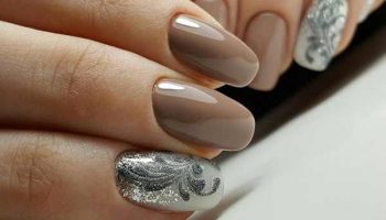 Winter manicure - gently stylish, elegant