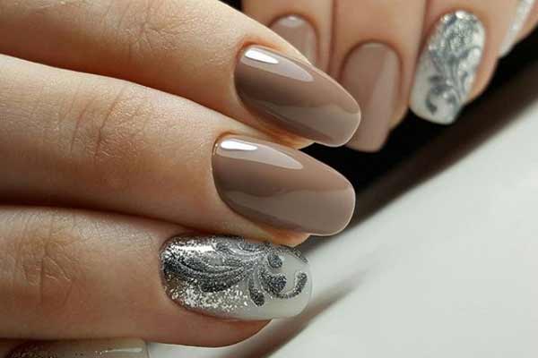 Winter manicure - gently stylish, elegant