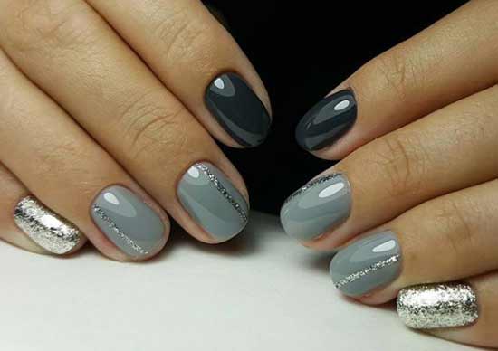 Winter collection of gentle manicure ideas