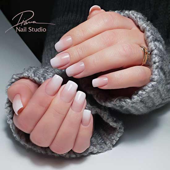 Gentle winter manicure design ideas