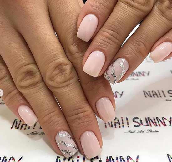 New Year's manicure 2019: fashionable ideas for short nails, photo 11