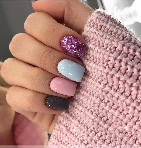 New Year's manicure 2019: fashionable ideas for short nails, photo