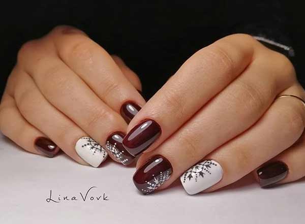 New Year's manicure 2019: fashionable ideas for short nails, photo 2