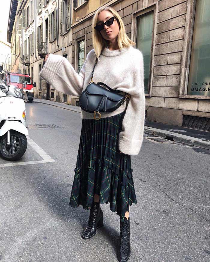 Pull oversize avec robe