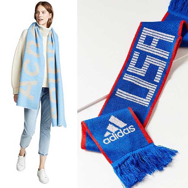 Scarf with logo - fashion 2019