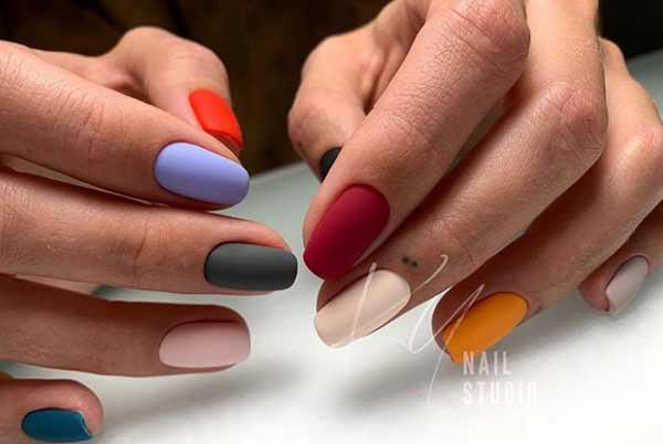 Trendy colors for spring - nail design