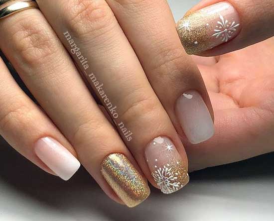 Beautiful manicure winter photo