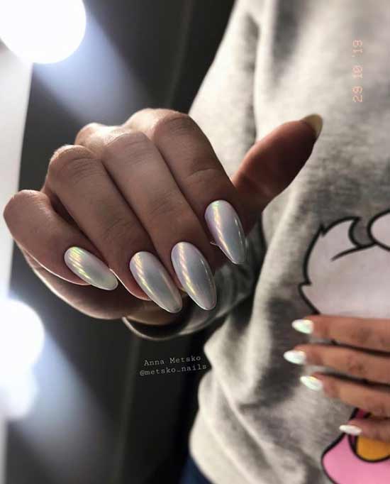 Conception d'ongles d'hiver avec frotter